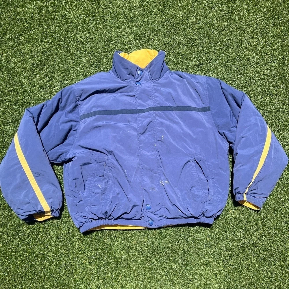 VTG 90’s Nautica Reversible Yellow & Blue Puffer Jacket